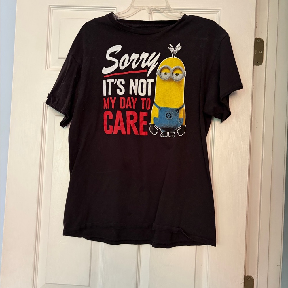 Source Unknown Black Minion Graphic Tee